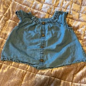 Old Navy chambray button top